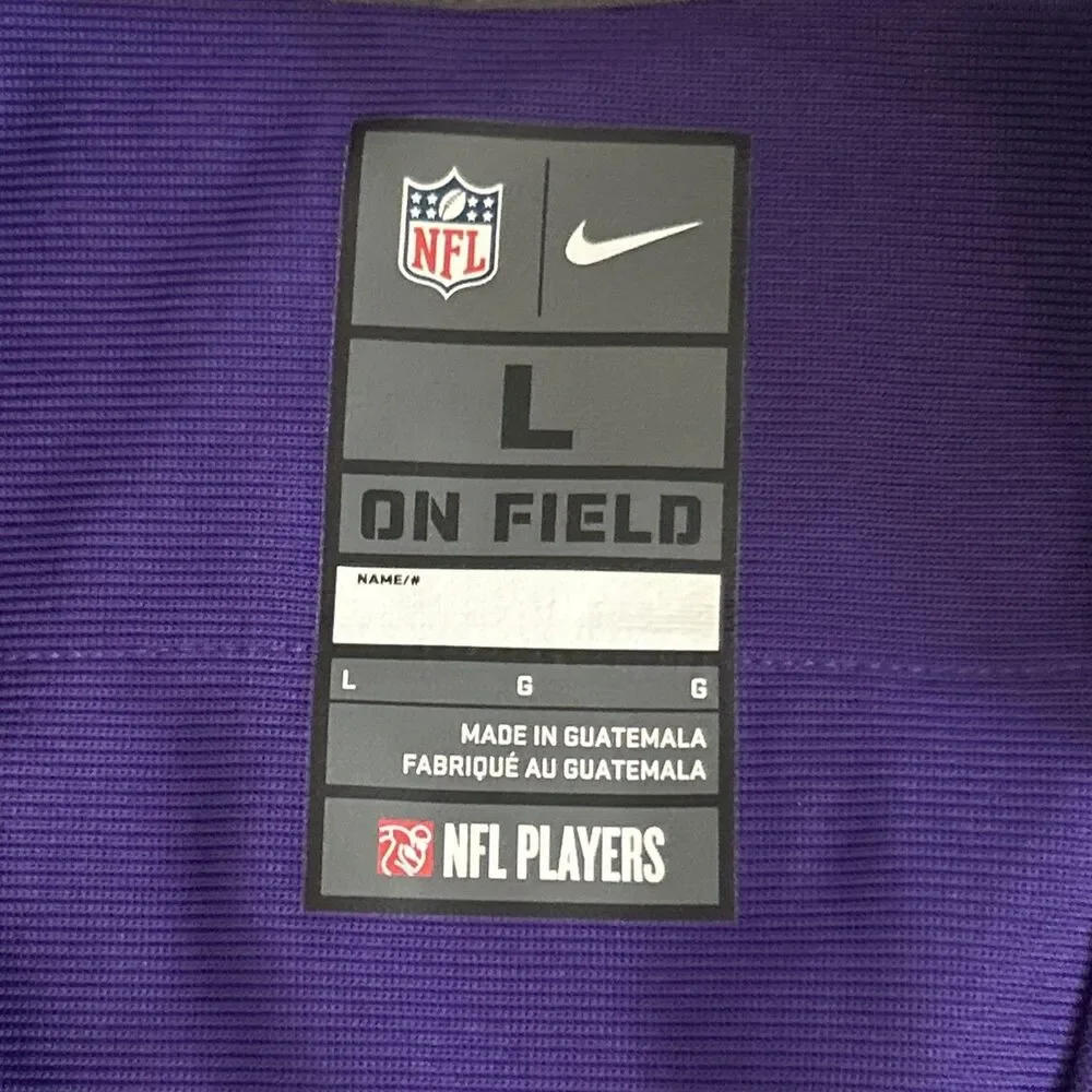 Minnesota Vikings Jersey Mens Large Purple #14 Stefon Diggs Football Nike NFL
